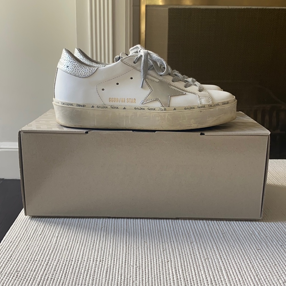 Practically New: Golden Goose Hi Star Sneakers